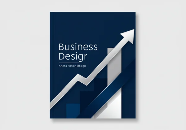 Minimalist AI-generated business book cover design