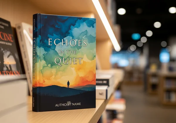 A compelling memoir book cover on a bookstore shelf